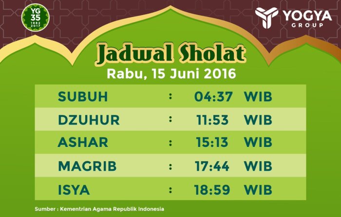 Jadwal sholat bandung barat