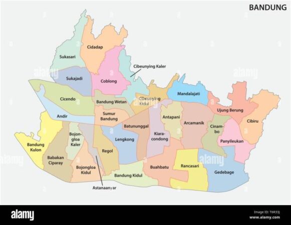 Bandung map city tourism indonesia maps amazing province capital click here java zoom west