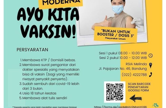 Cara daftar vaksin online bandung