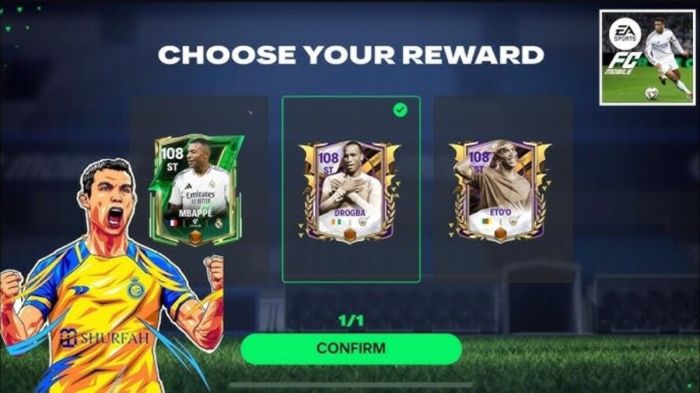 Kode redeem aktif untuk game FC Mobile hari ini