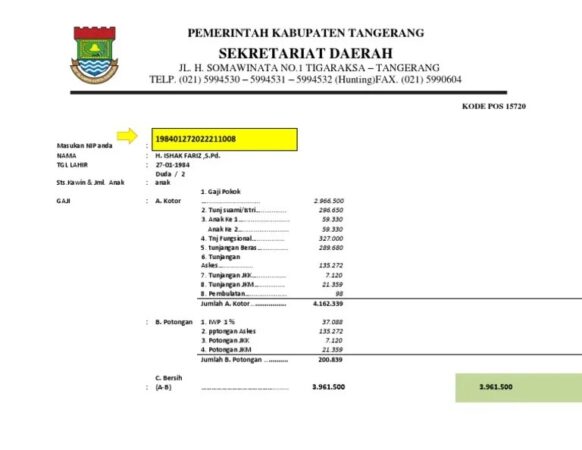 Cara cek slip gaji ASN melalui sistem SIAKN BKN