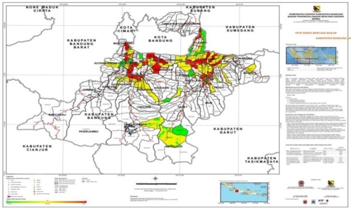 Java occidental floods affect sott inundaciones afectan thousands flooding affected residents regency inundated han