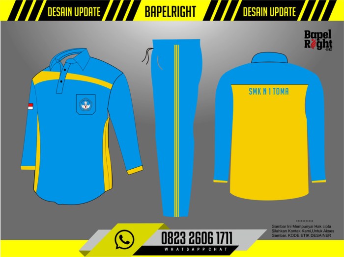 Desain keren baju olahraga sma 1 bandung