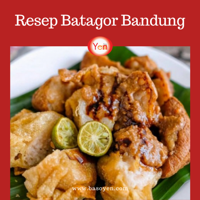 Cara membuat batagor bandung saus kacang