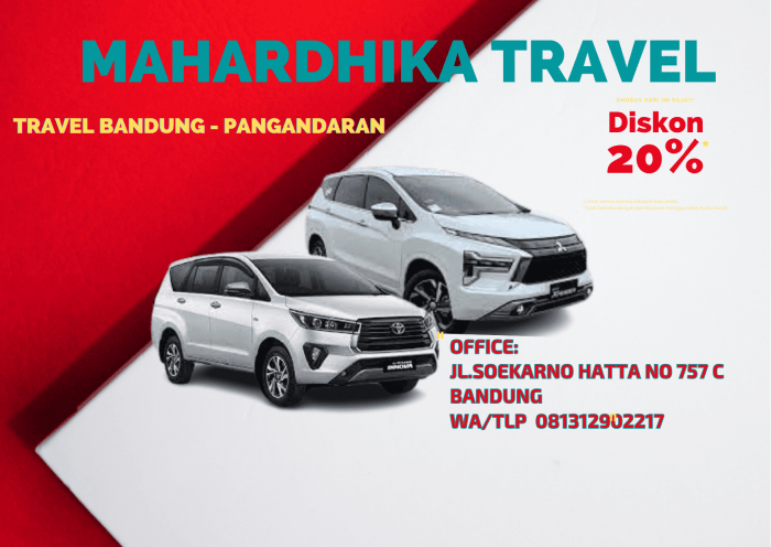 Travel bandung pangandaran harga