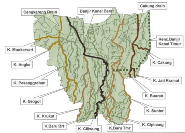 17 titik banjir bandung peta