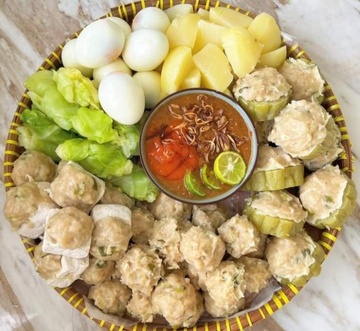 Siomay bandung lezat kenyal resep portalmadura ilustrasi