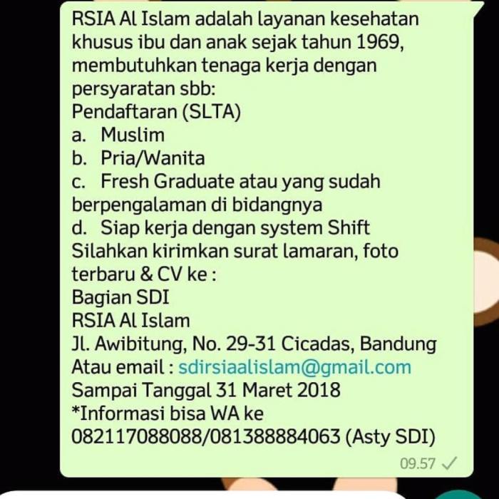 Loker kesehatan bandung