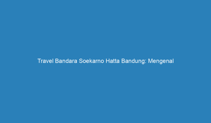 Travel bandara soekarno hatta ke bandung 24 jam