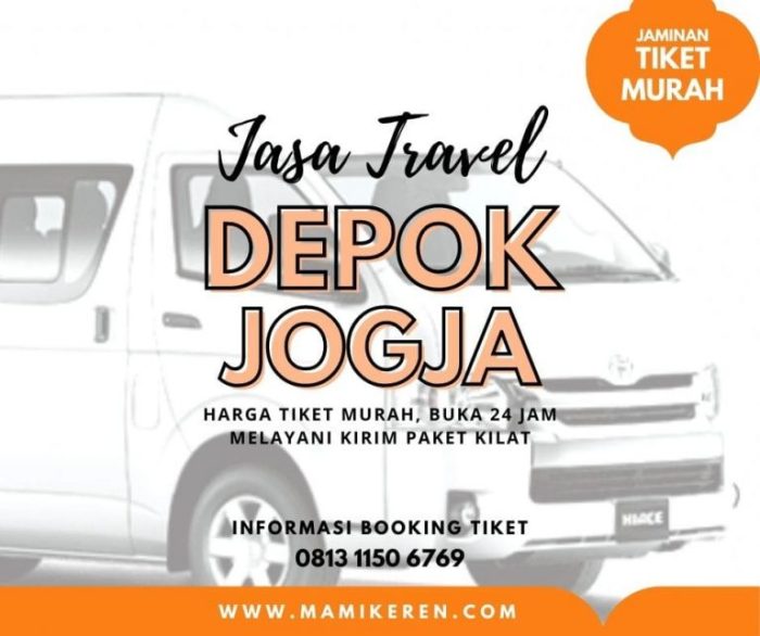 Travel depok bandung 24 jam